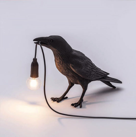 Midnight Raven Lamp