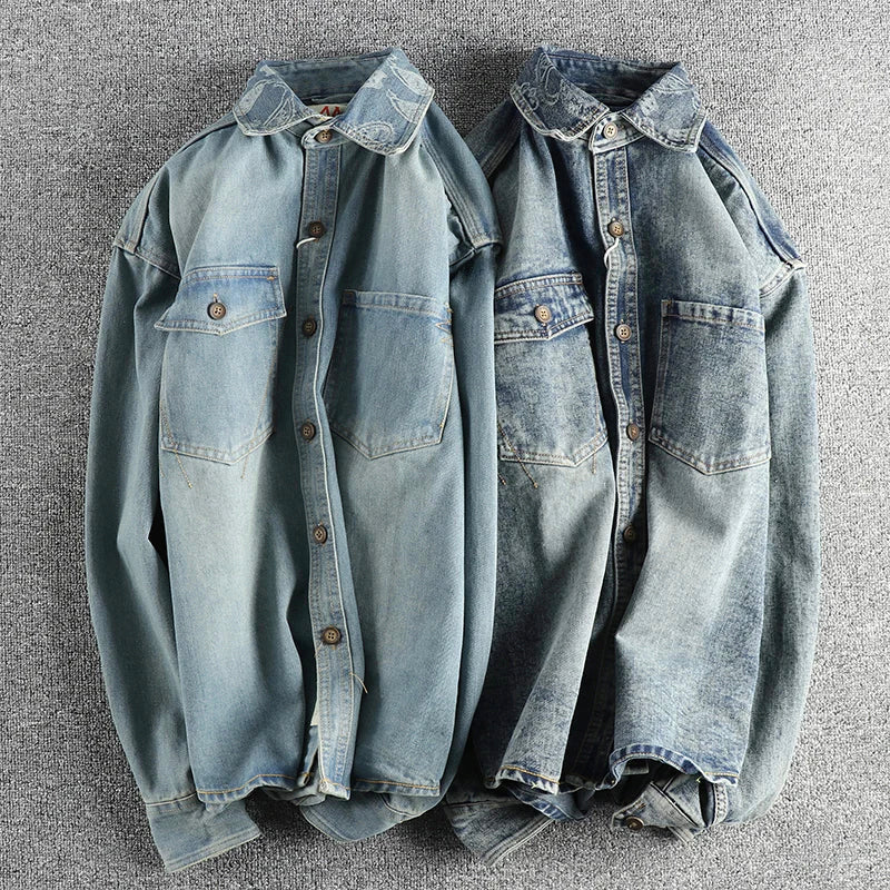 Nathaniel Blake Casual Denim Shirt