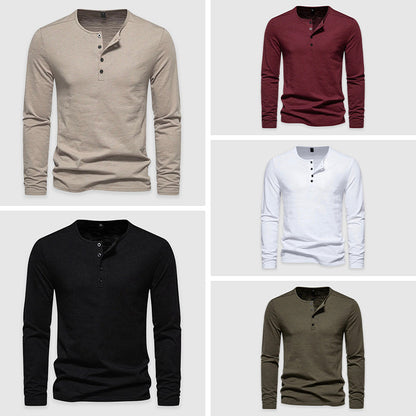 Nathaniel Blake Cotton Henley Shirt