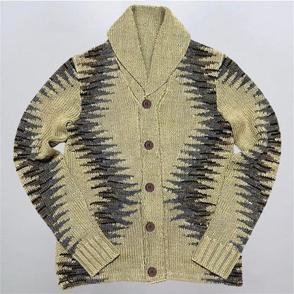 Nathaniel Blake Retro Jacquard Cardigan