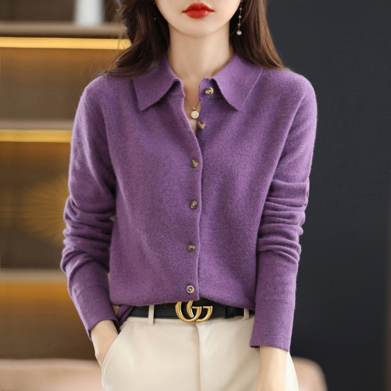 Sienna Harper Elegant Polo Cardigan