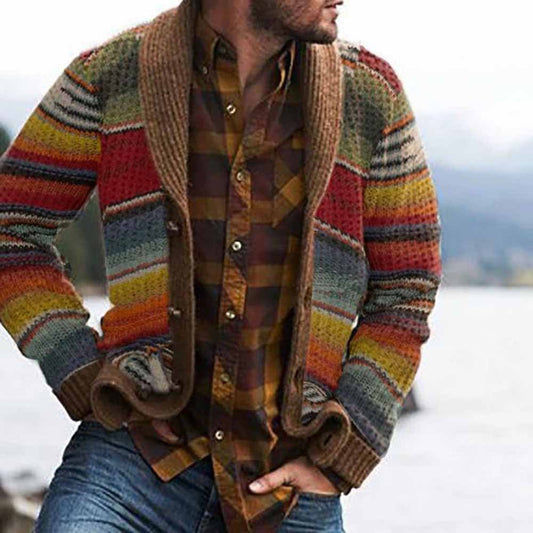 Anthony Baker New England Patchwork Cardigan